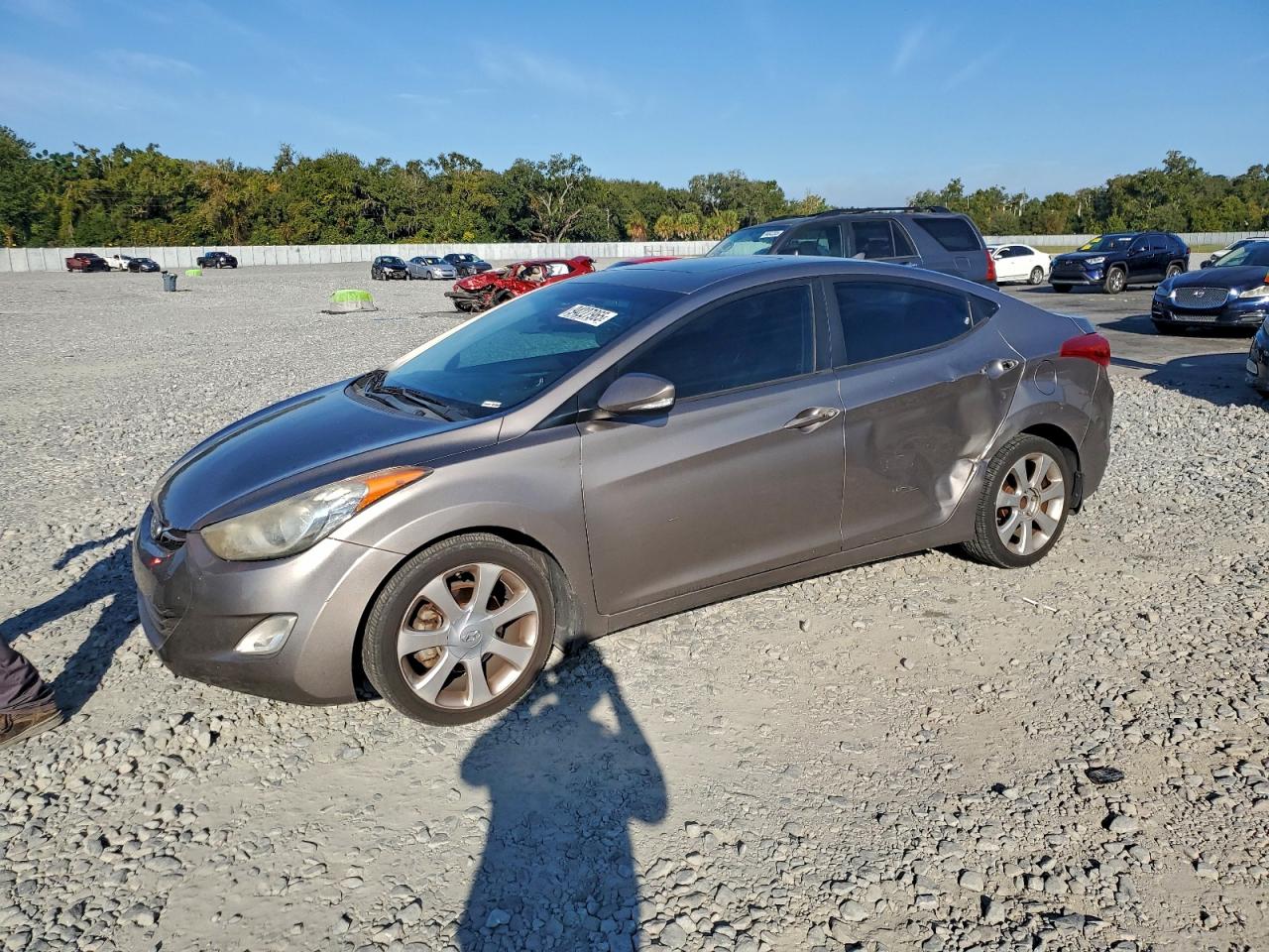 Lot #3301829370 2013 HYUNDAI ELANTRA GL