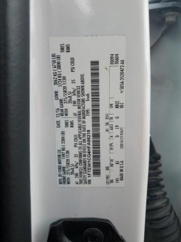 2017 FORD F150 SUPER - 1FTEW1CG4HFA98218