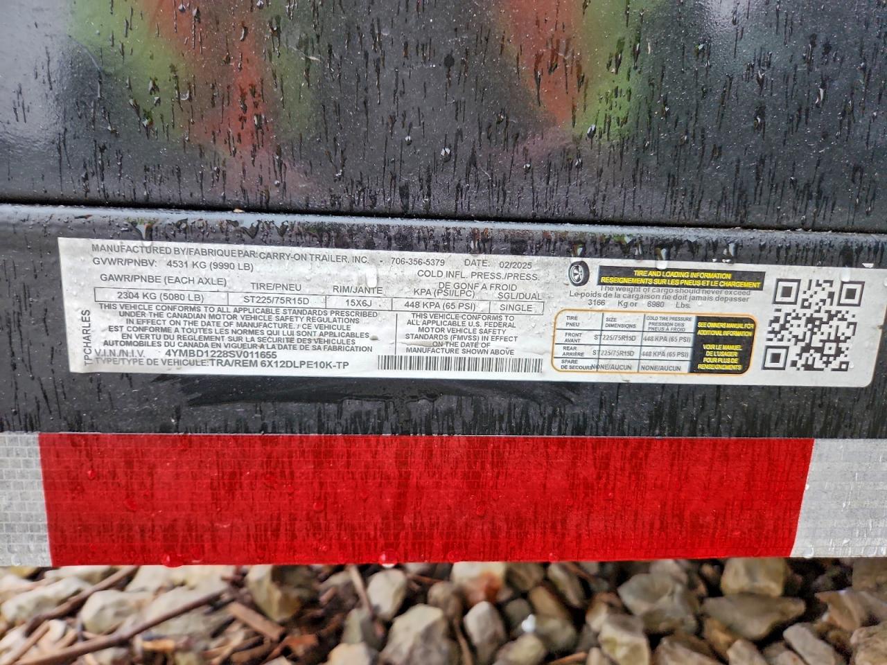 Lot #3301650630 2025 CARRY-ON UNKNOWN