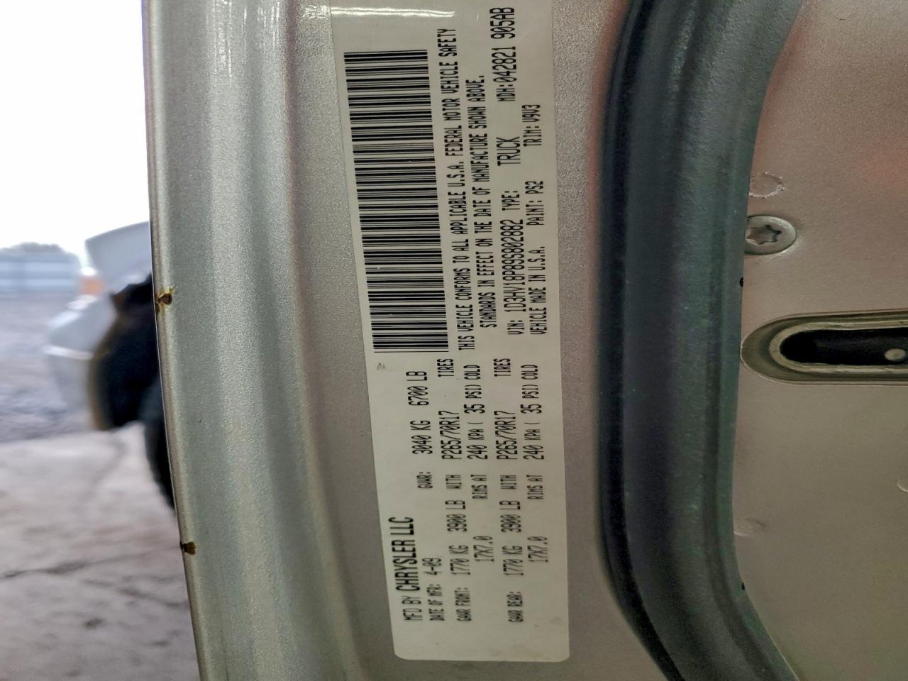 Lot #3296352190 2009 DODGE RAM 1500