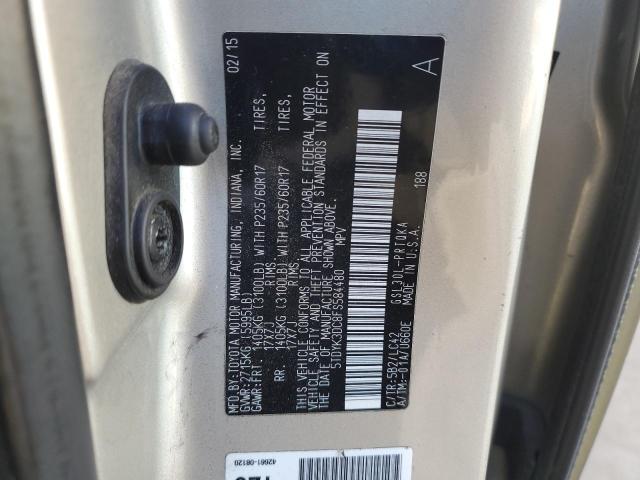 2015 TOYOTA SIENNA XLE #3312236540