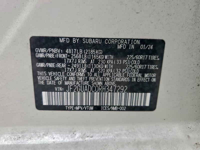 2024 SUBARU CROSSTREK #3297072496