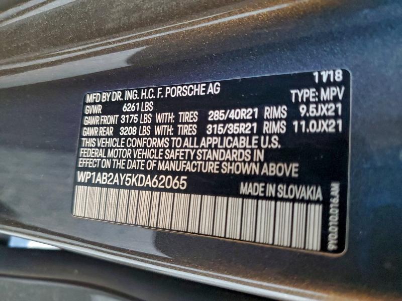 2019 PORSCHE CAYENNE S #3303821426