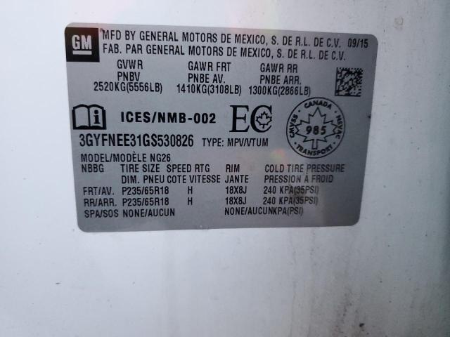 2016 CADILLAC SRX LUXURY #3317862906