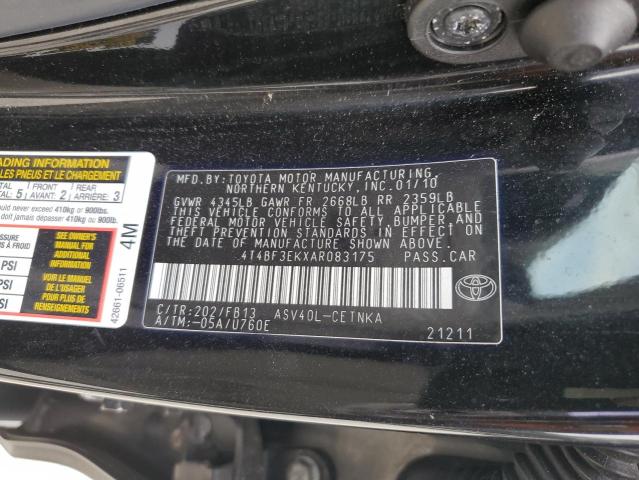 2010 TOYOTA CAMRY BASE #3296294428