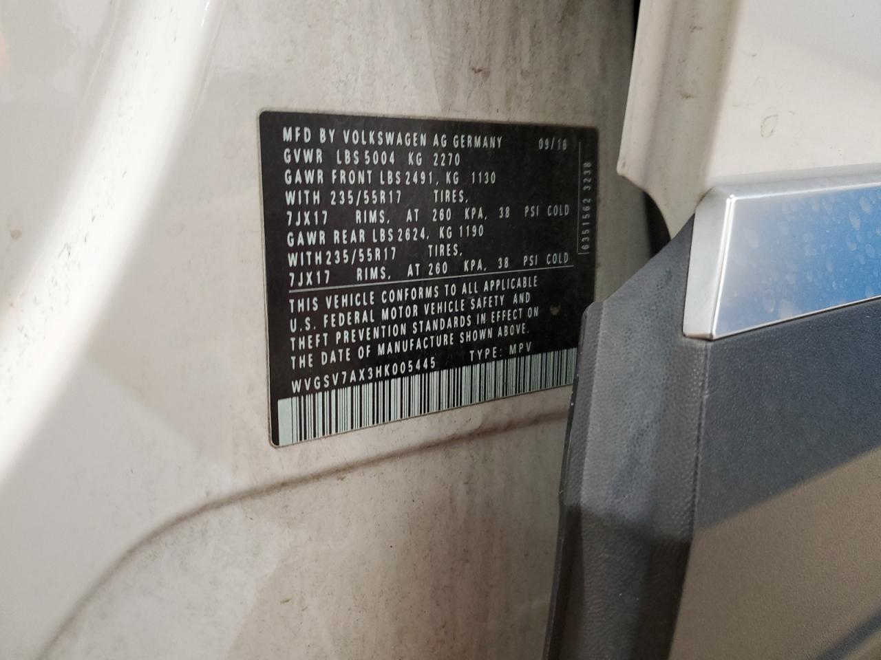 VOLKSWAGEN TIGUAN WOLFSBURG