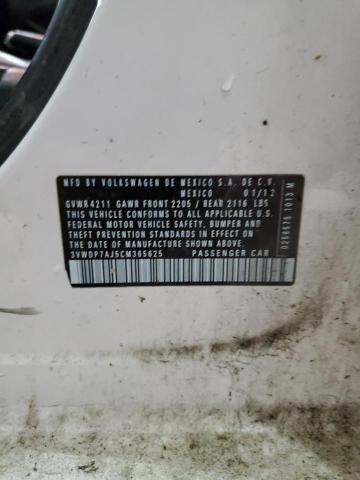 2012 VOLKSWAGEN JETTA SE #3291219977