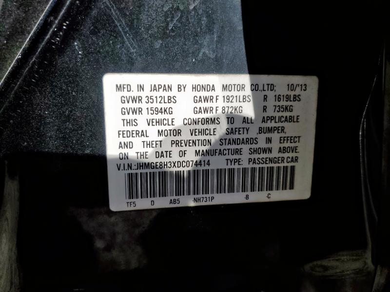 2013 HONDA FIT - JHMGE8H3XDC074414