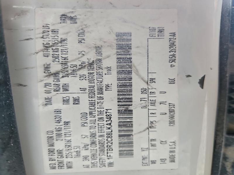 2020 FORD TRANSIT T- #3296303465