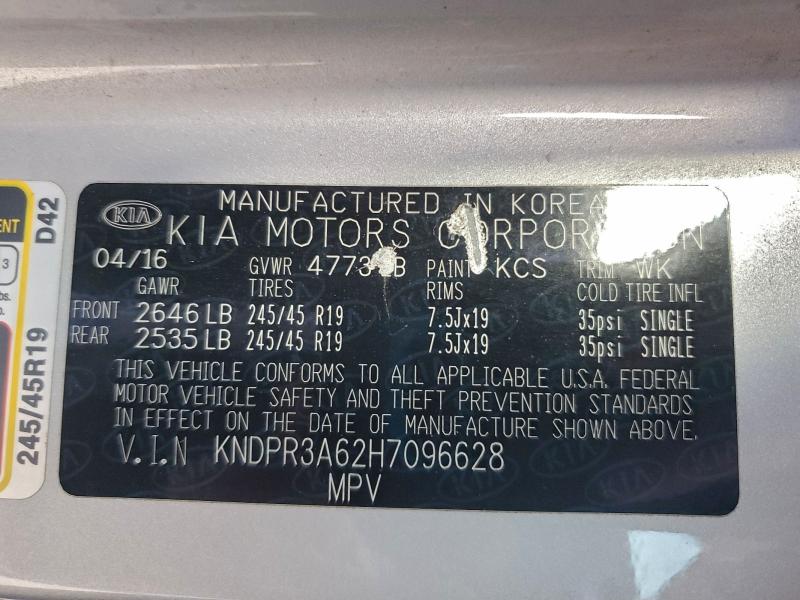 2017 KIA SPORTAGE S #3296258500