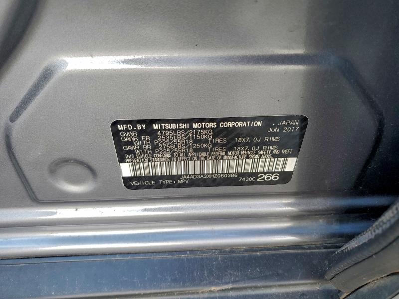 2017 MITSUBISHI OUTLANDER #3312543818