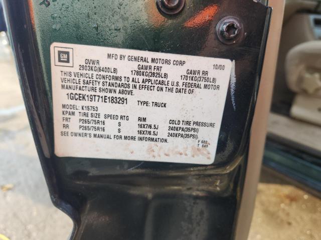 2001 CHEVROLET SILVERADO #3296364188