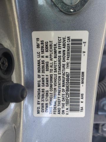 2019 HONDA CIVIC SPOR #3304961959