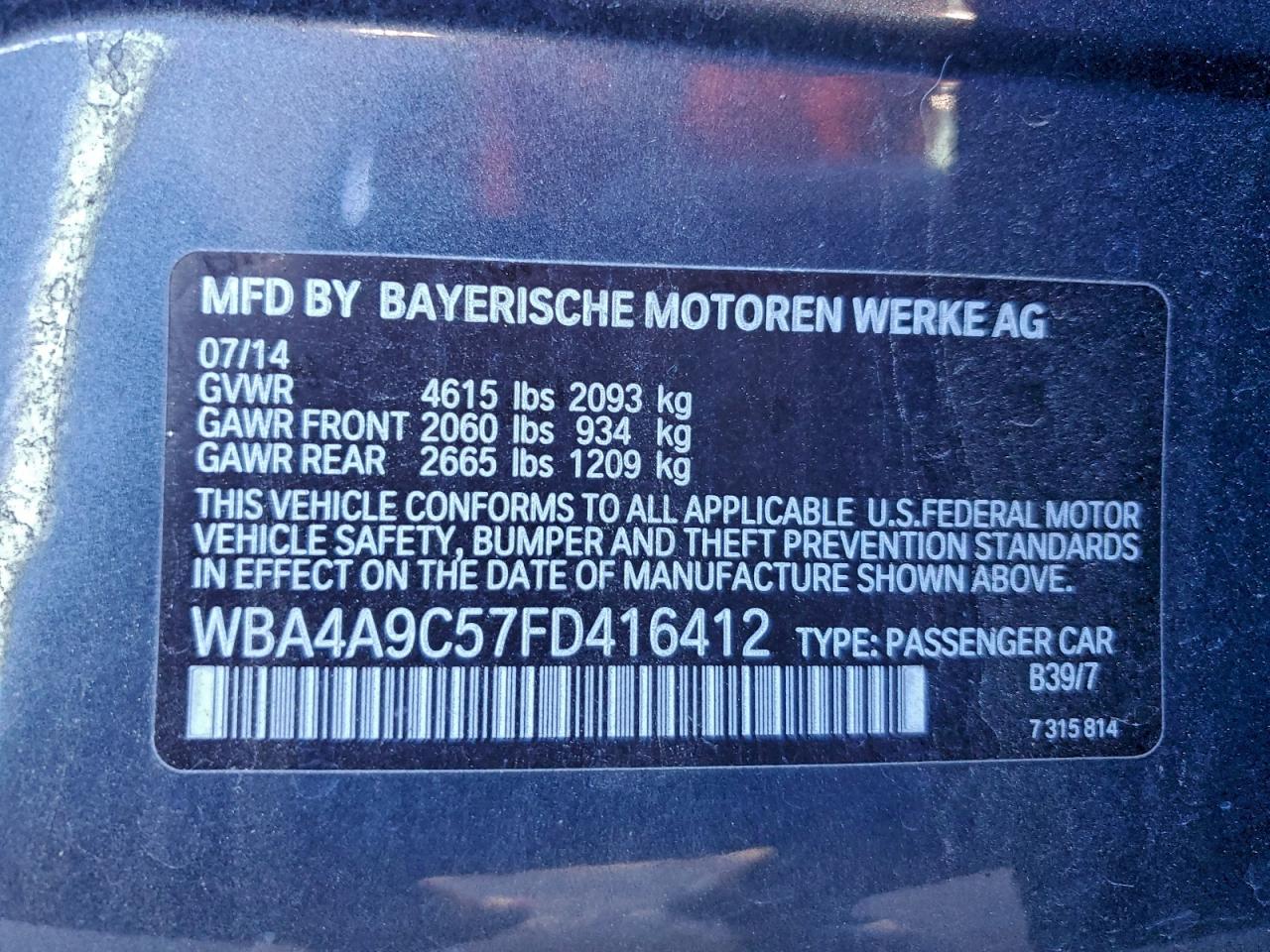 BMW 4 SERIES GRAN COUPE I GRAN COUPE SULEV