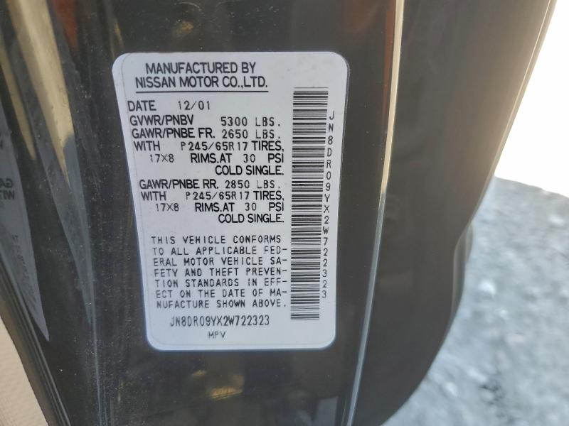 2002 NISSAN PATHFINDER #3308318206