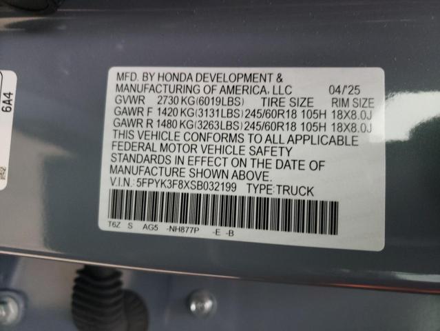 2025 HONDA RIDGELINE #3303882702