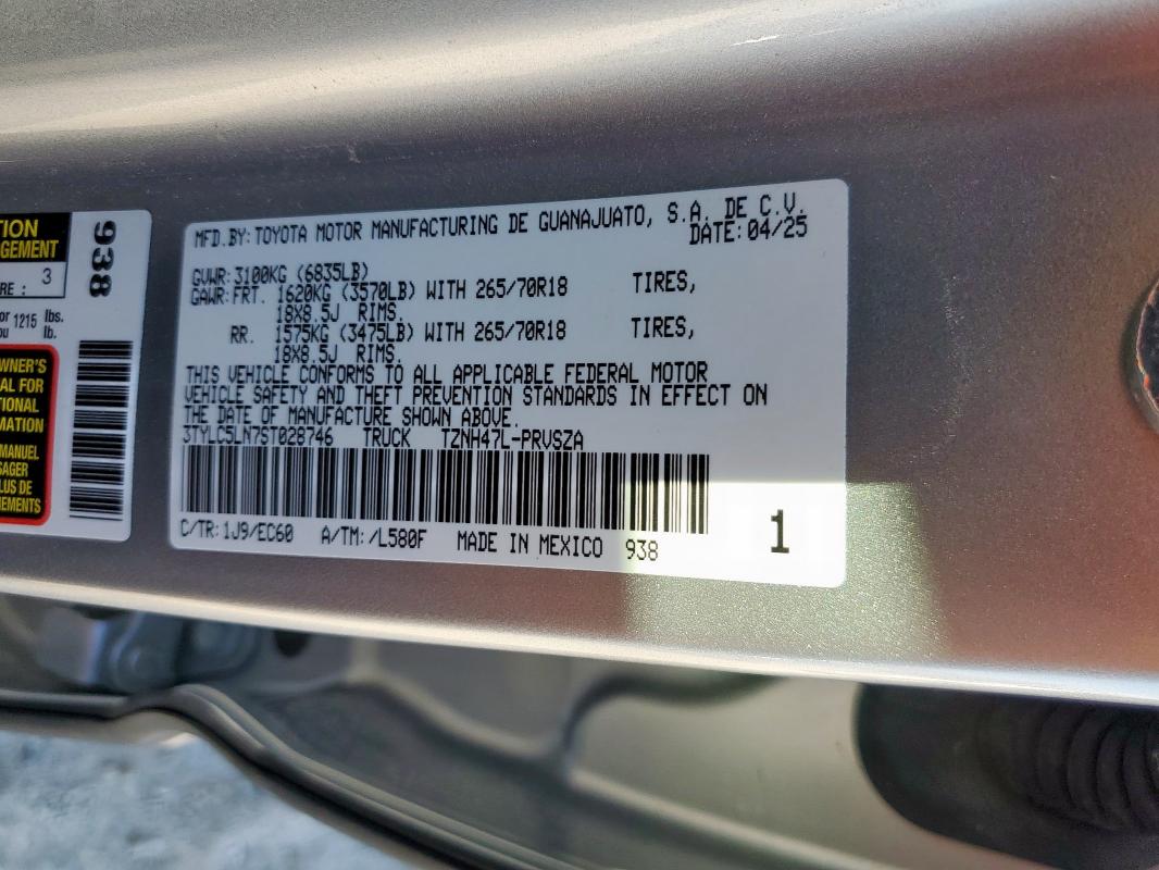 2025 TOYOTA TACOMA DOU #3302934623