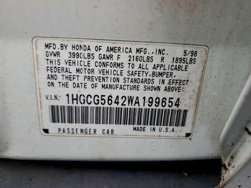 1998 HONDA ACCORD #3302931601