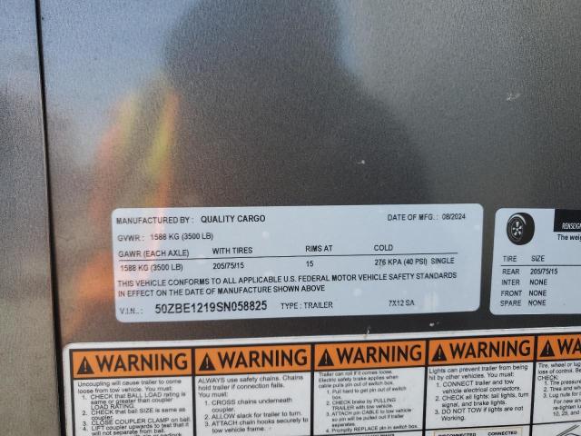 2025 QUALITY 12FT ENCLOSED #3302729090