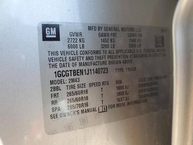 2018 CHEVROLET COLORADO #3296219448