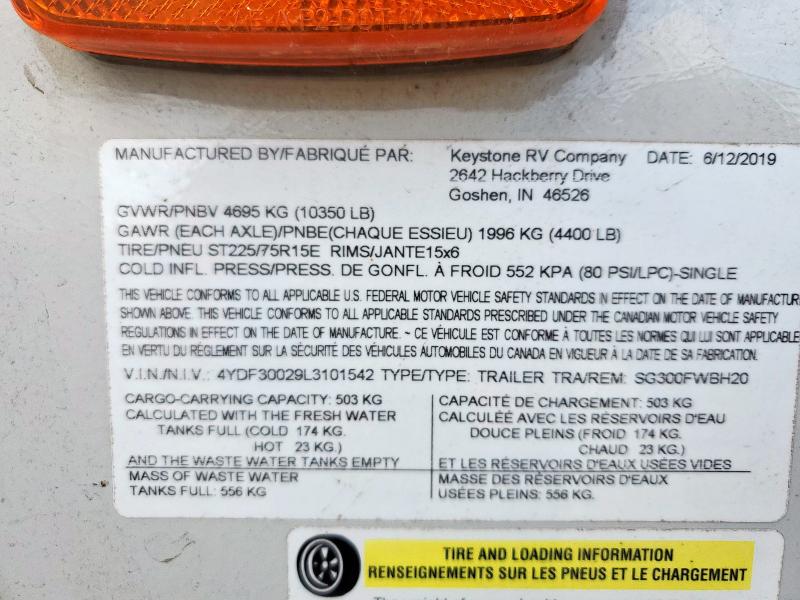 2020 KEYSTONE TRAV TRAIL #3304660907