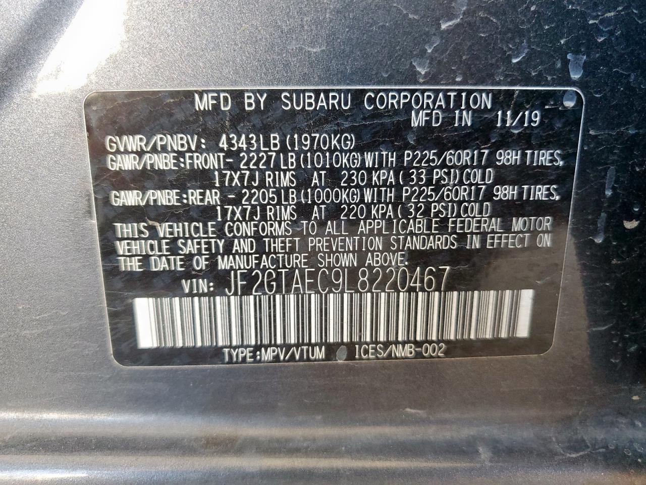 SUBARU CROSSTREK PREMIUM