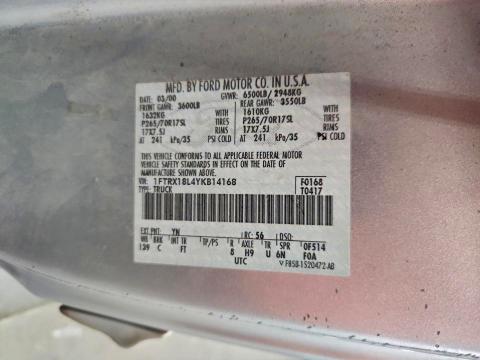 2000 FORD F150 #3308255154