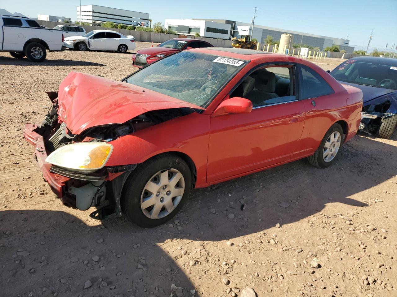 Lot #3298153275 2002 HONDA CIVIC EX
