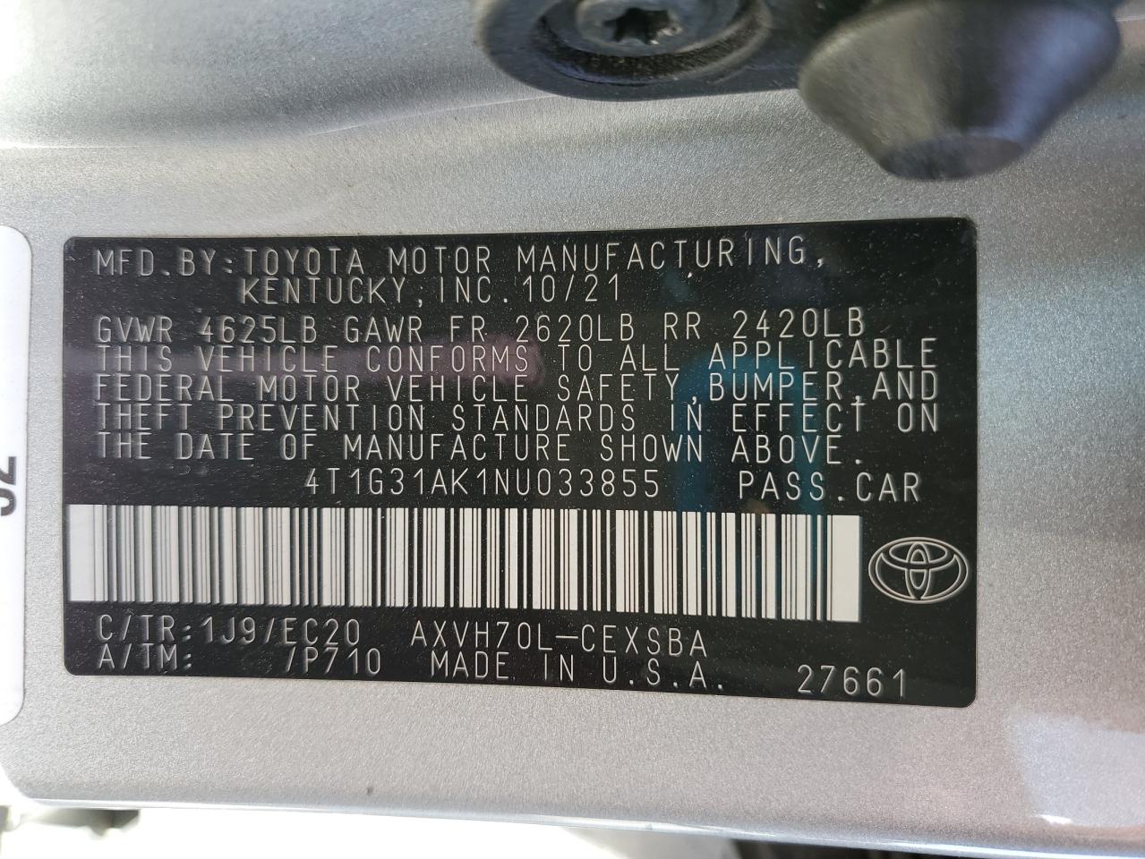 TOYOTA CAMRY NIGHT SHADE