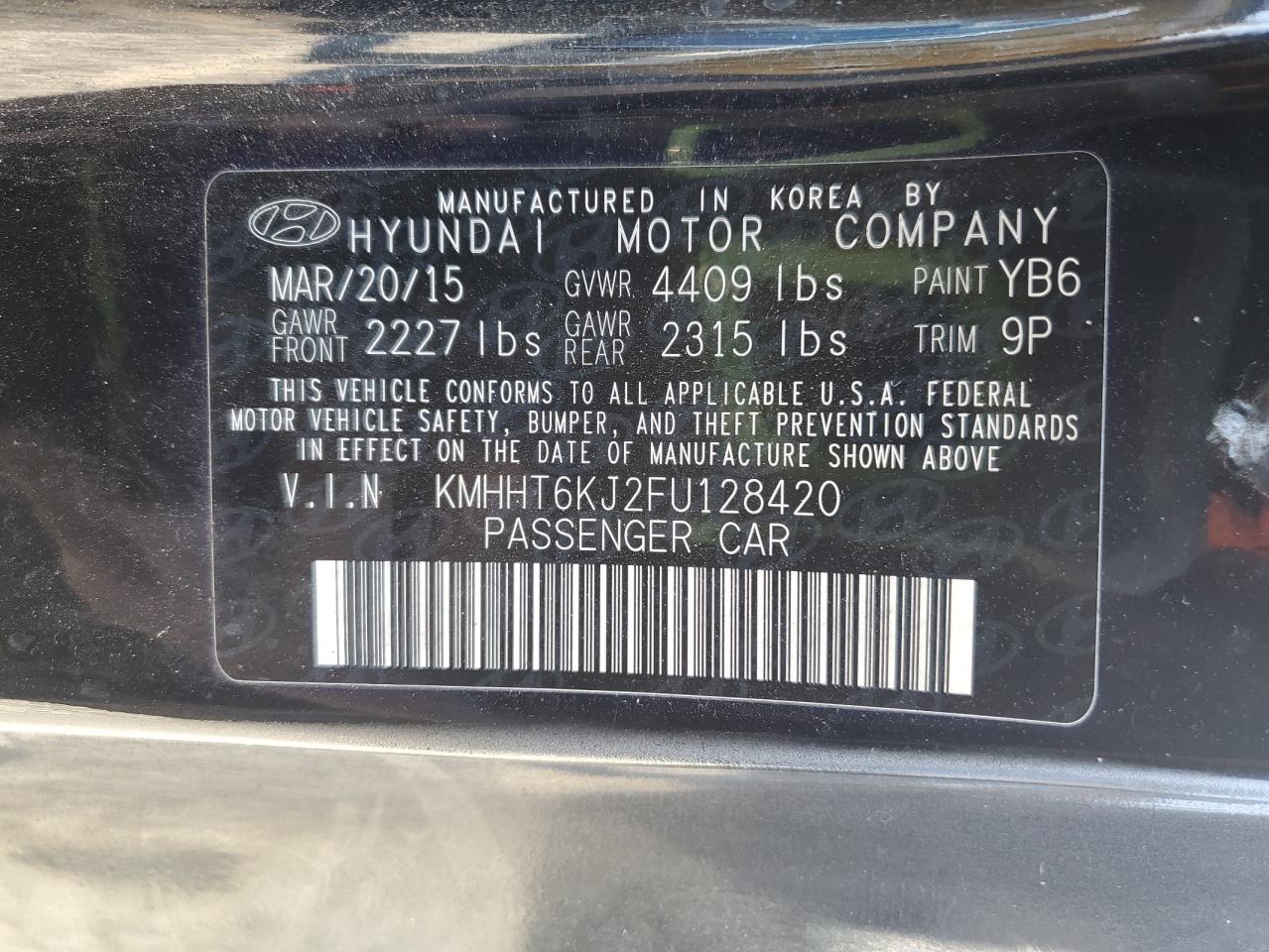 HYUNDAI GENESIS 3.8L