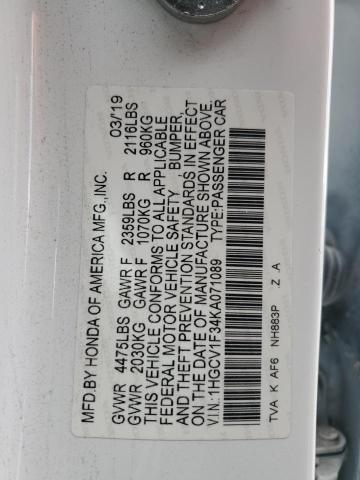 2019 HONDA ACCORD SPO #3293270467