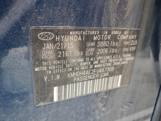 2015 HYUNDAI ELANTRA SE #3292417614