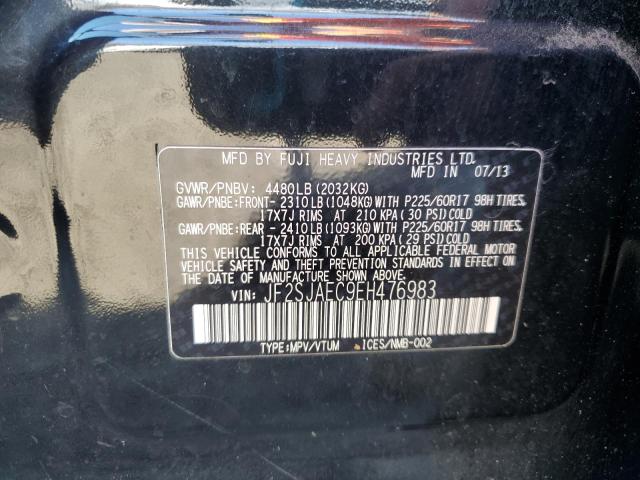 2014 SUBARU FORESTER 2 - JF2SJAEC9EH476983