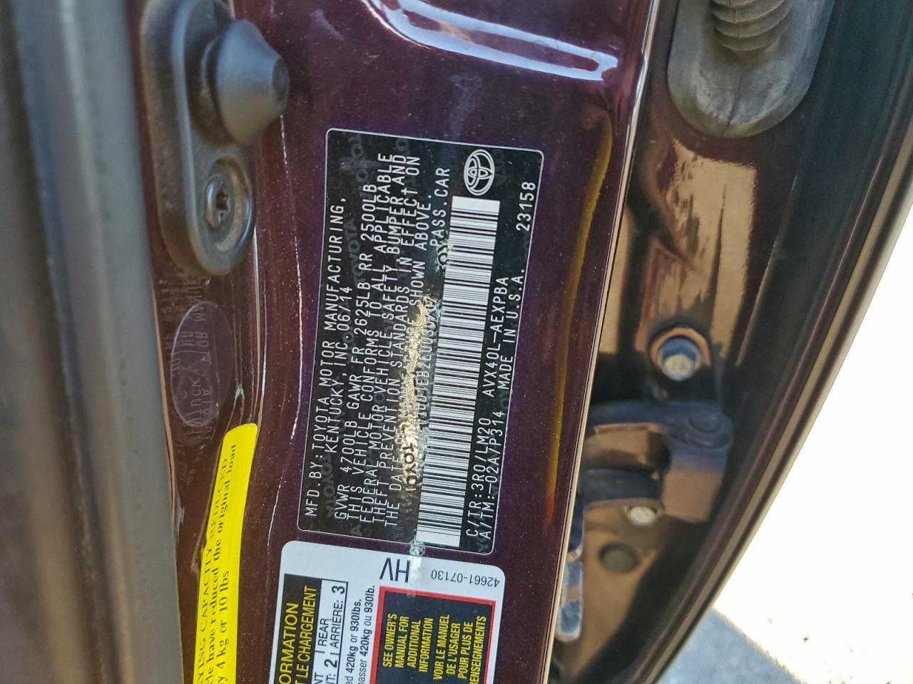 TOYOTA AVALON HYBRID