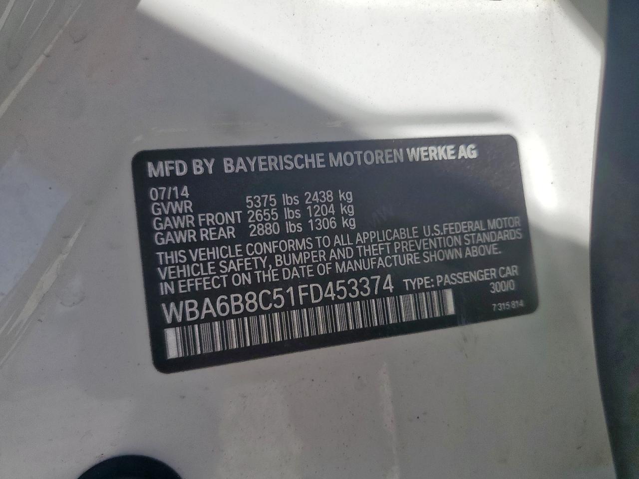 BMW 6 SERIES XI GRAN COUPE