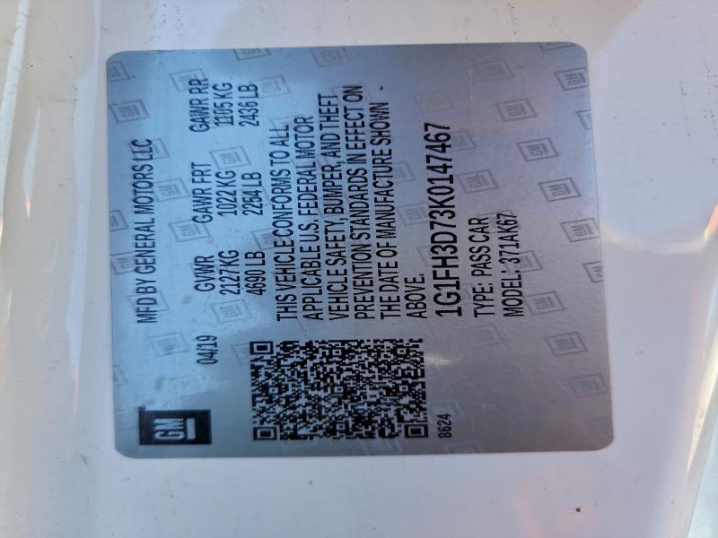 2019 CHEVROLET CAMARO SS #3311452237