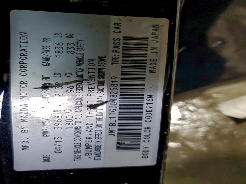 2013 MAZDA 3 I #3310375009