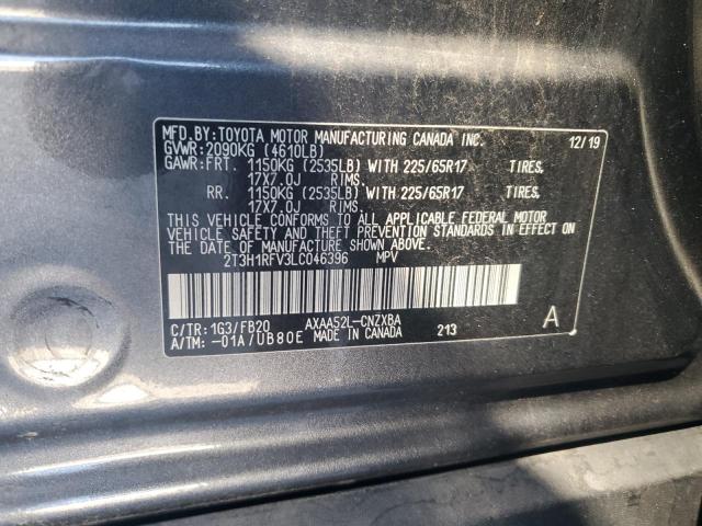 2020 TOYOTA RAV4 LE #3302786945
