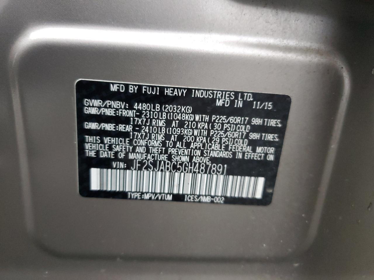 SUBARU FORESTER 2.5I