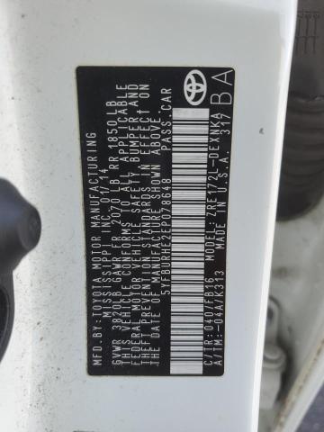 2014 TOYOTA COROLLA L #3308399282