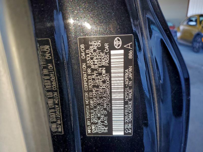 2008 TOYOTA YARIS #3301698633