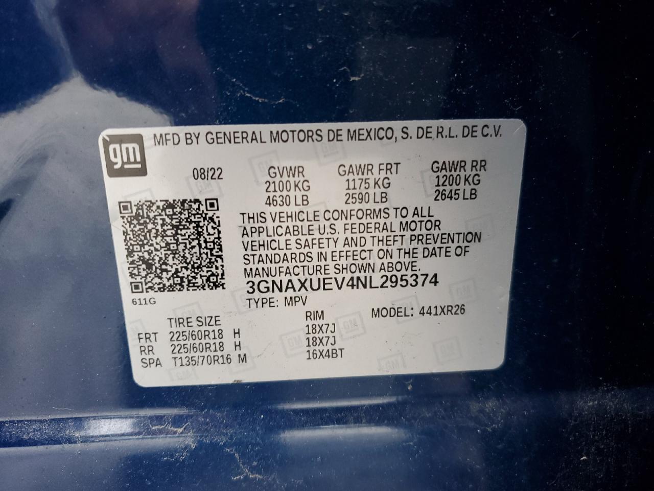 CHEVROLET EQUINOX LT