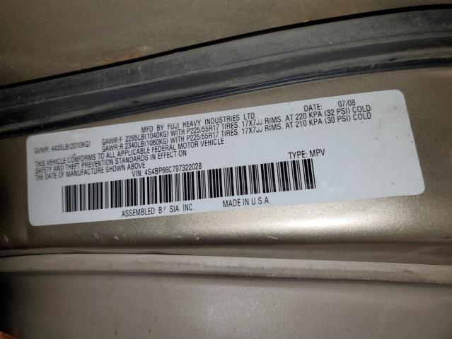 2009 SUBARU OUTBACK 2. #3293839590