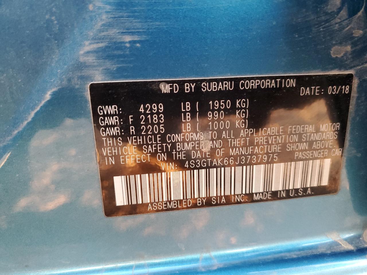 SUBARU IMPREZA SPORT