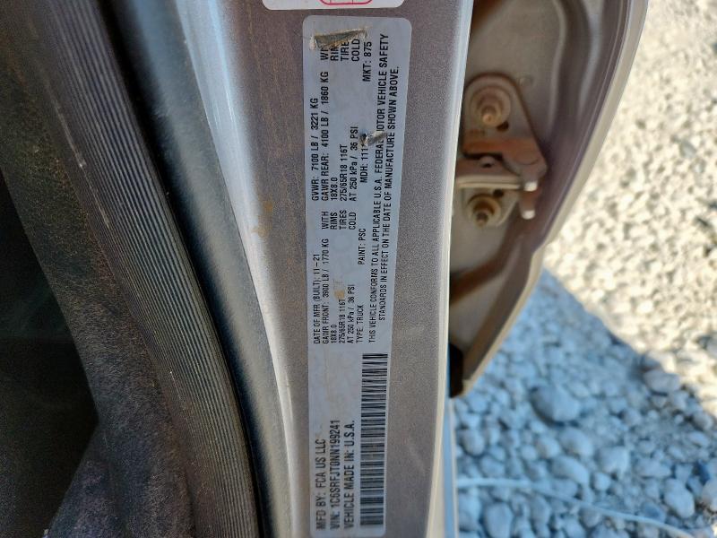 2022 RAM 1500 LARAM - 1C6SRFJT0NN199241