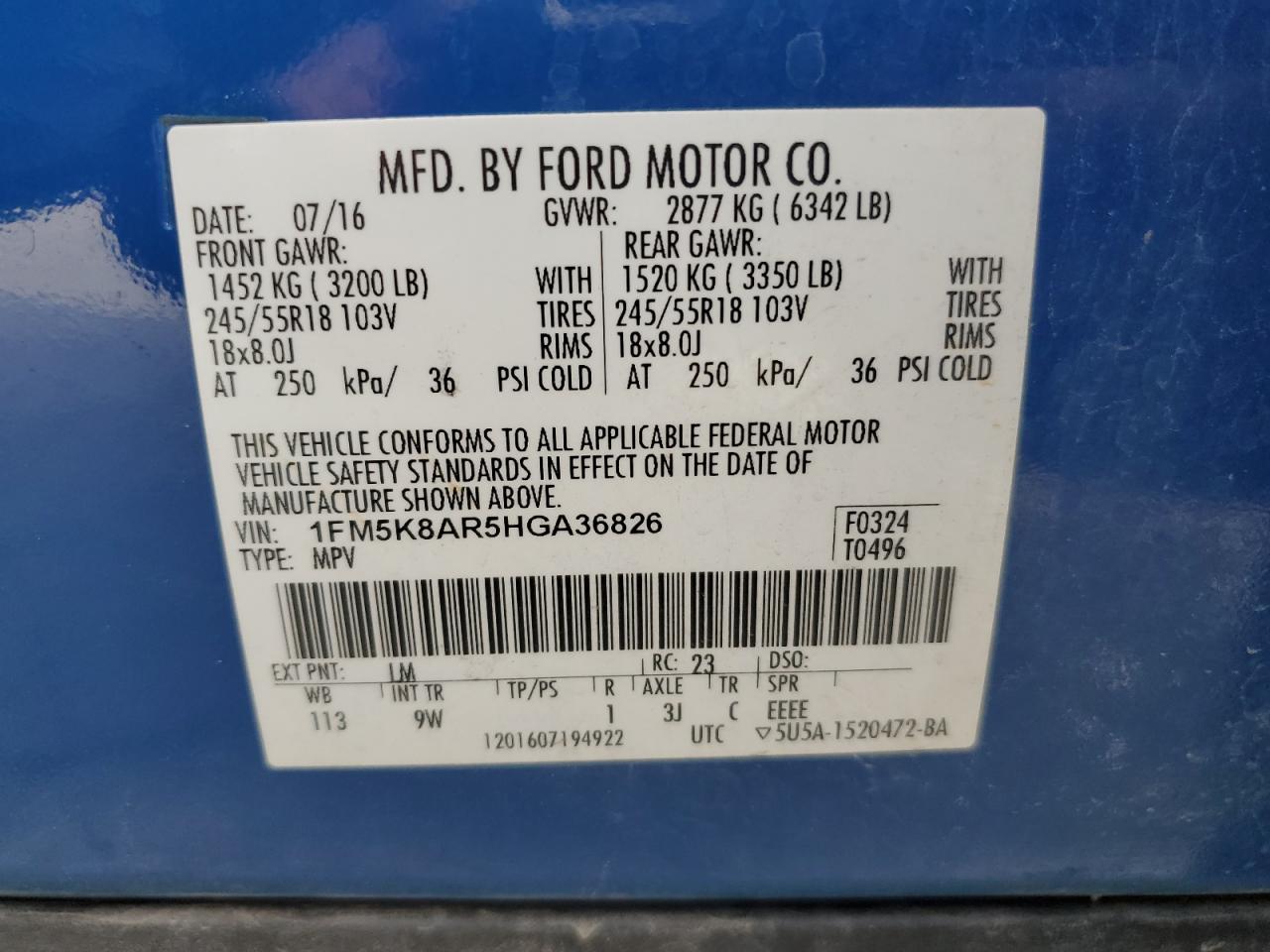 FORD EXPLORER POLICE INTERCEPTOR