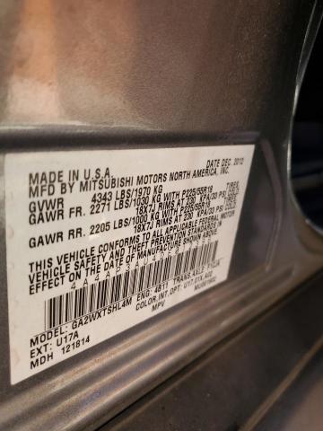 2013 MITSUBISHI OUTLANDER - 4A4AP3AU4DE012396