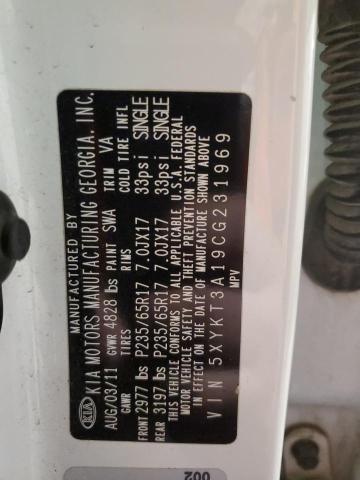 2012 KIA SORENTO BA #3286595164