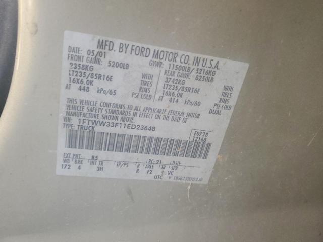 2001 FORD 350 CREWCB #3293567942