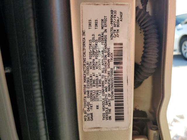 2002 TOYOTA TACOMA DOU #3297118571